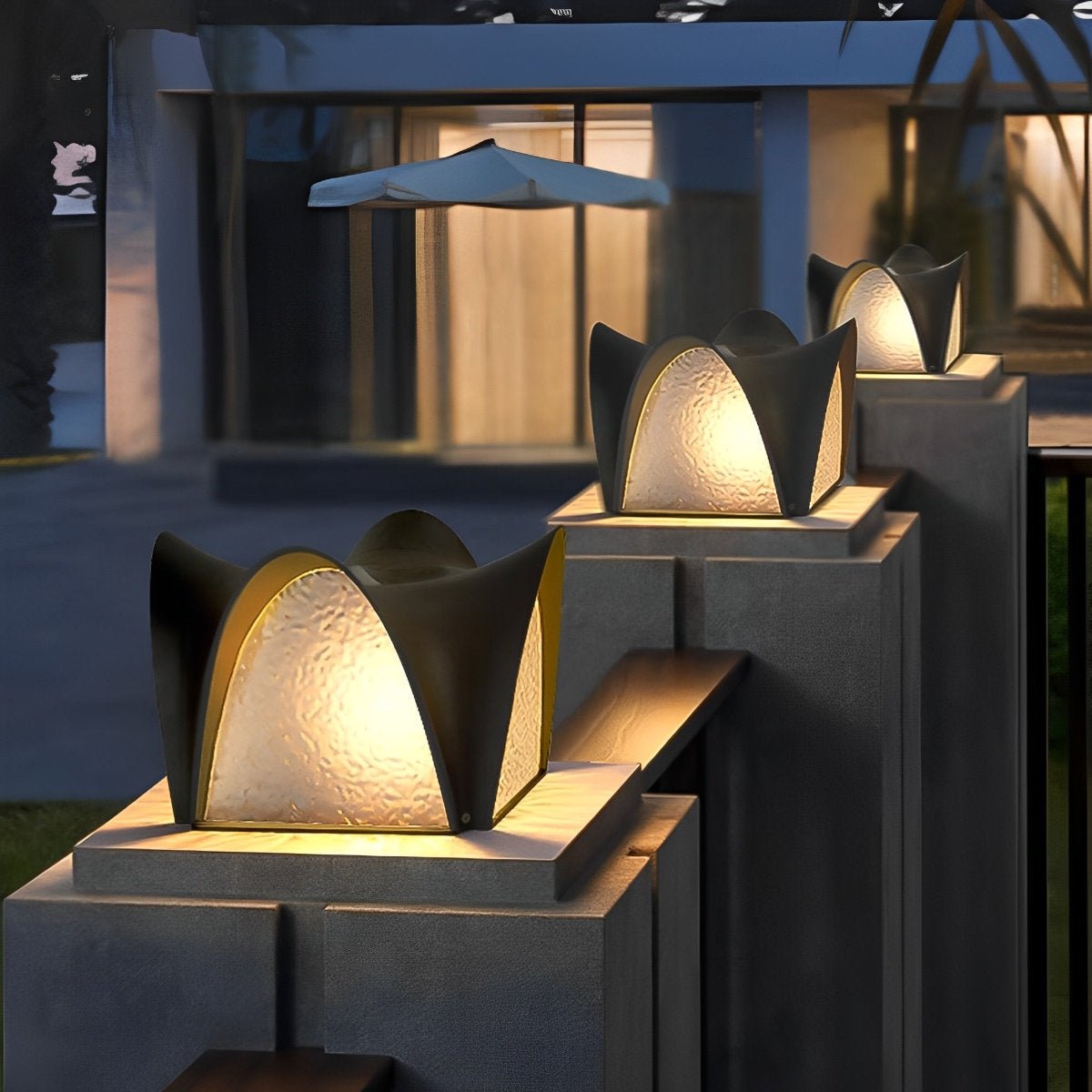 Waterproof Black LED Outdoor Post Light