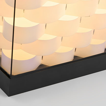 Waterproof Cubed Weave LED Outdoor Post Lights