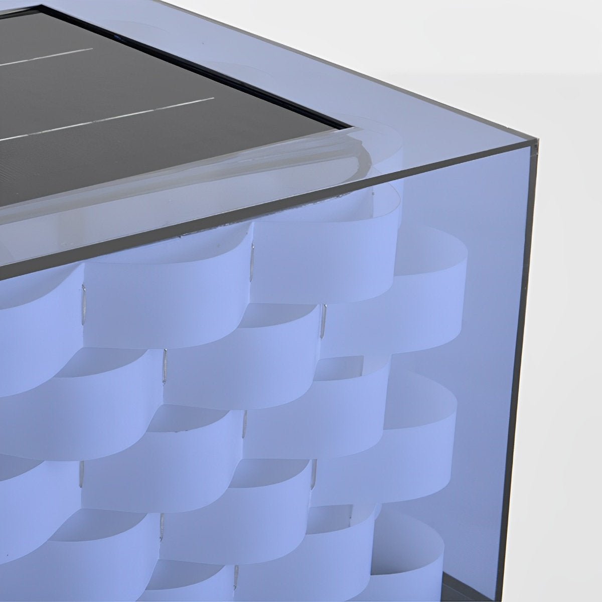 Waterproof Cubed Weave LED Outdoor Post Lights