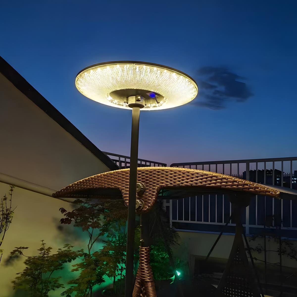 Solar Waterproof Dish Moving & Lifting Outdoor LED Floor Lamps