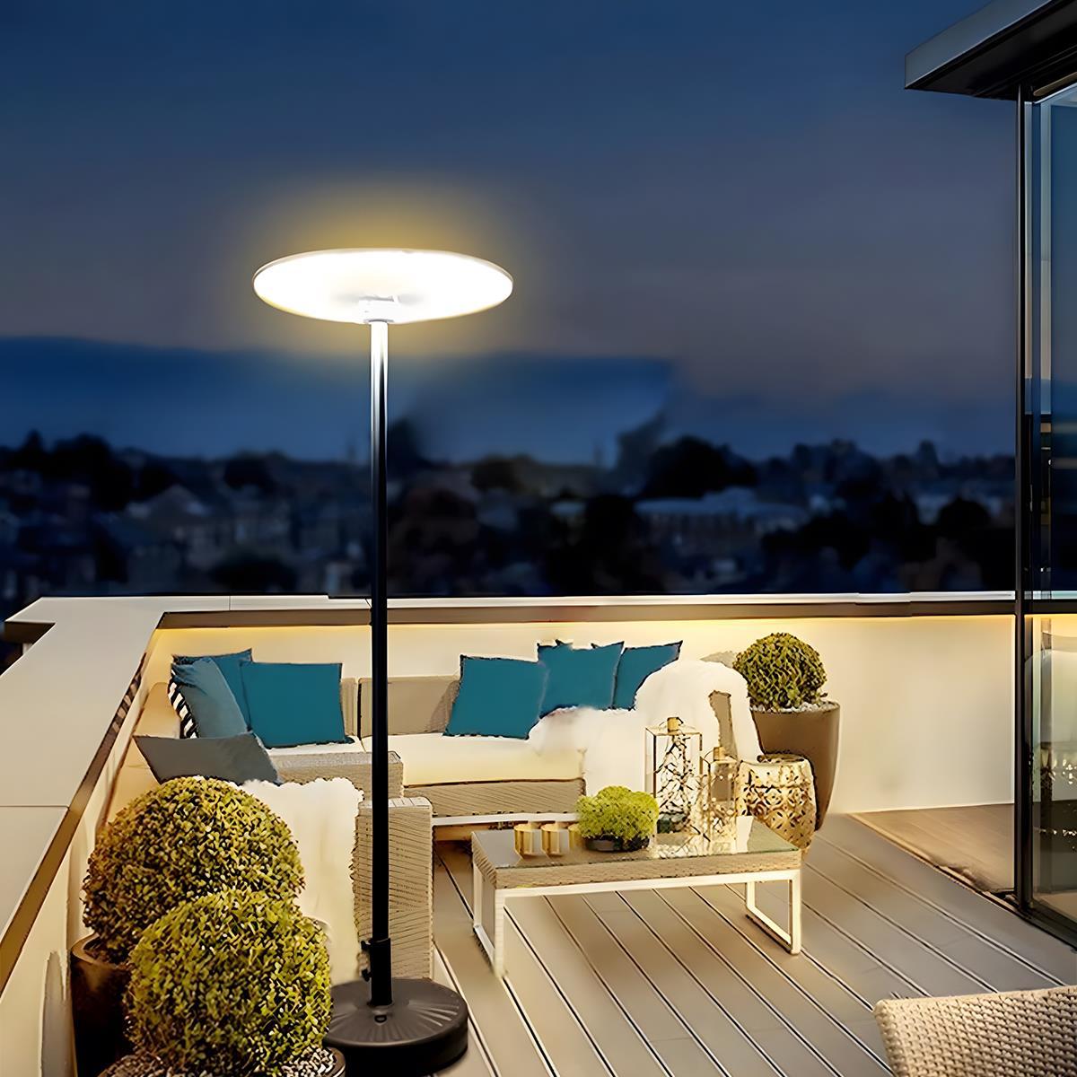 Solar Waterproof Dish Moving & Lifting Outdoor LED Floor Lamps