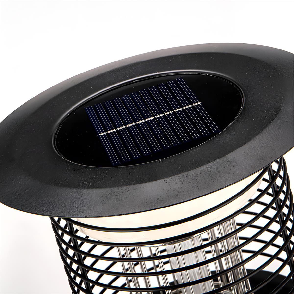 Solar Waterproof LED Outdoor Mosquito Bug Zapper Killer Lawn Pillar Lights