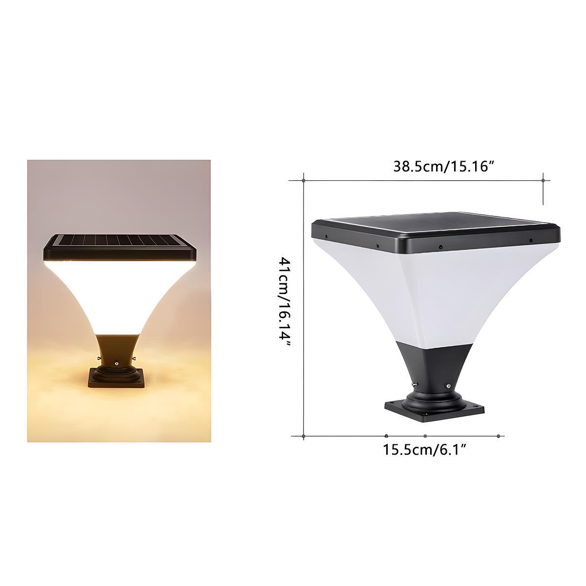 Waterproof Modern Conical LED Outdoor Post Lights