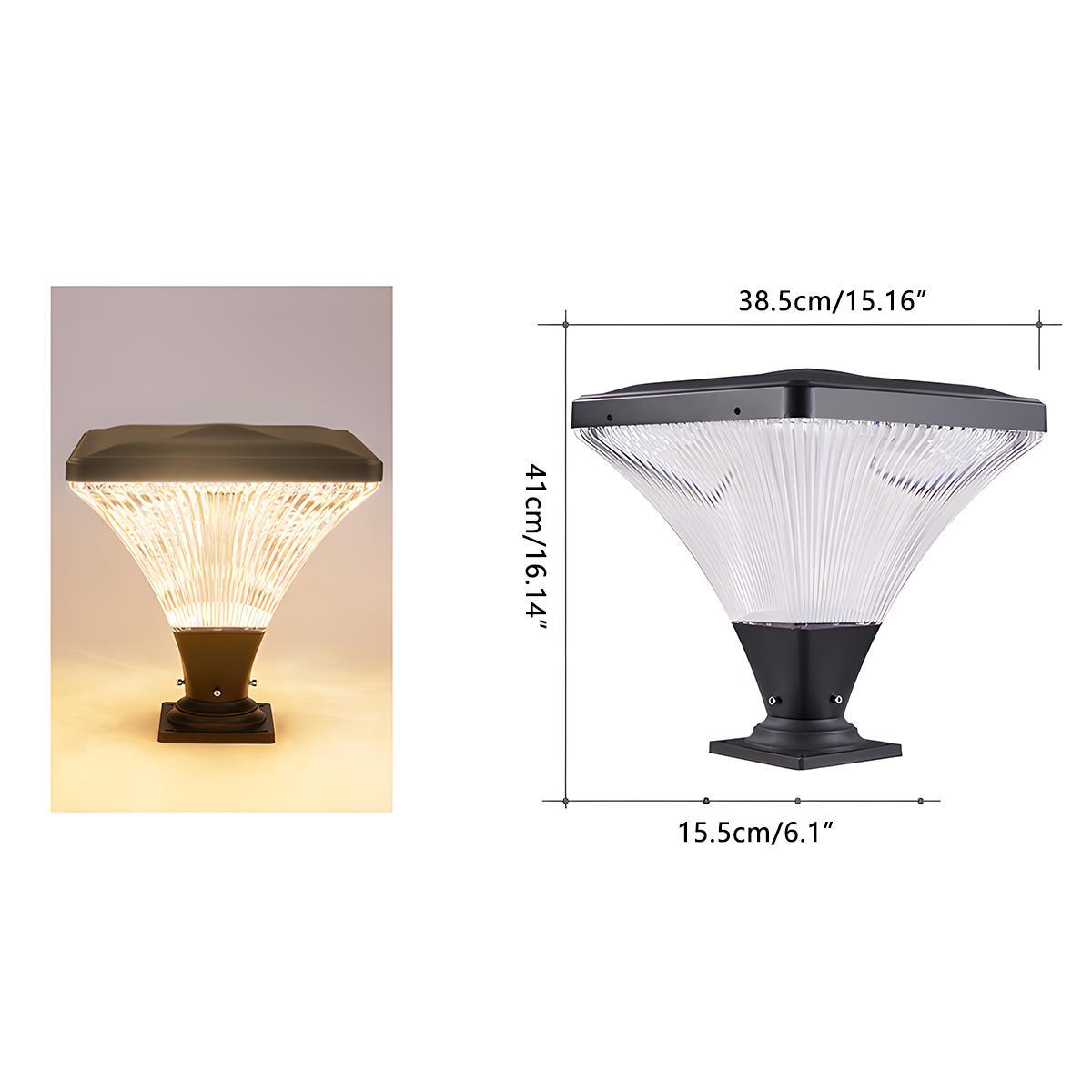 Waterproof Modern Conical LED Outdoor Post Lights