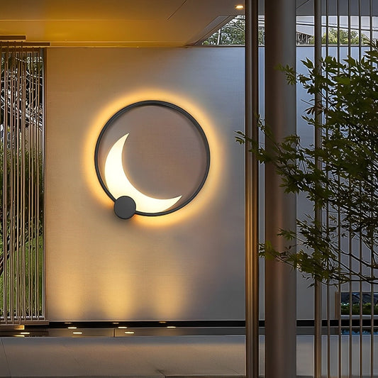 Waterproof Moon Outdoor Wall Sconces