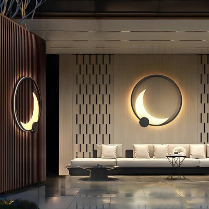 Waterproof Moon Outdoor Wall Sconces