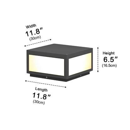 Waterproof Post Cap Aluminum Column Pedestal Light