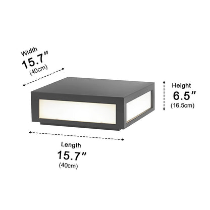 Waterproof Post Cap Aluminum Column Pedestal Light