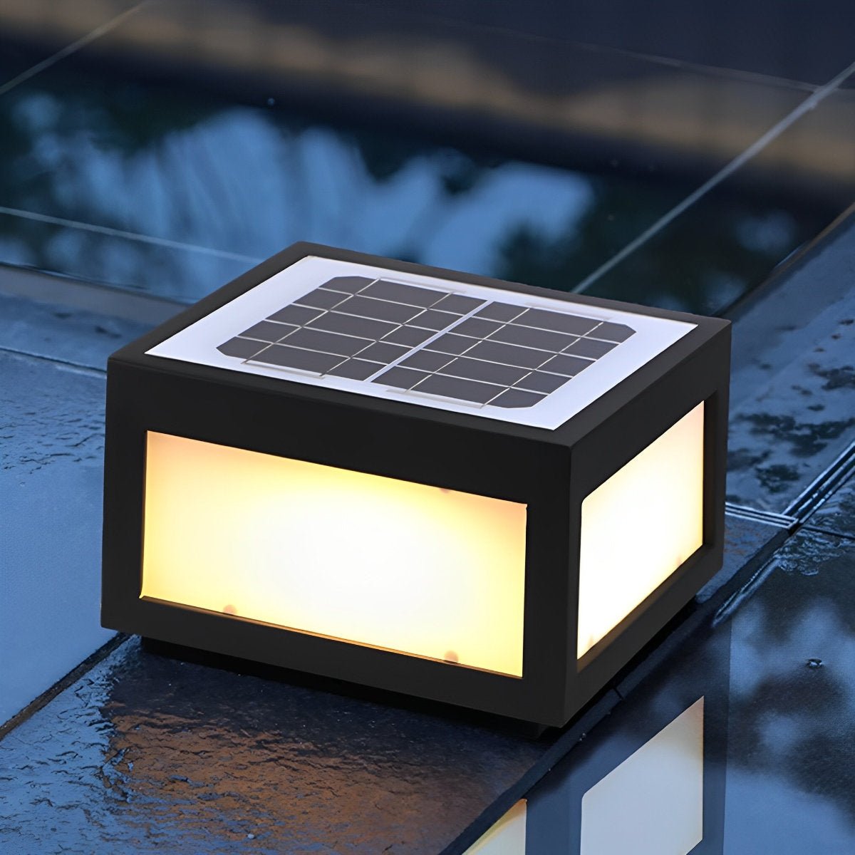Waterproof Post Cap Aluminum Column Pedestal Light