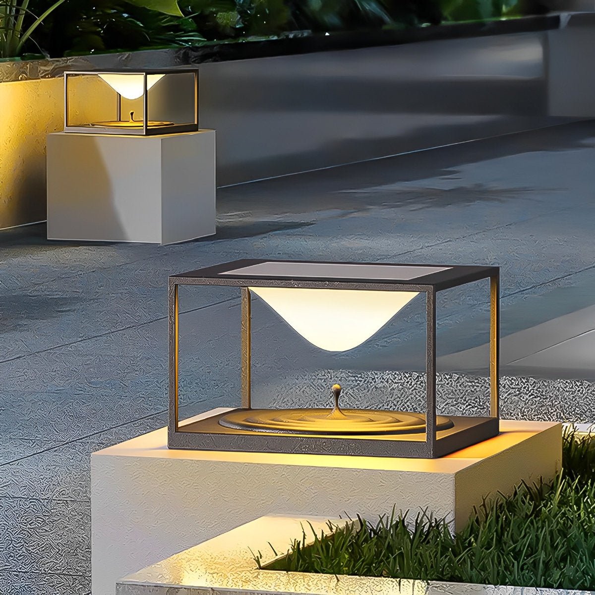 Waterproof Square Dripping LED Outdoor Post Lights