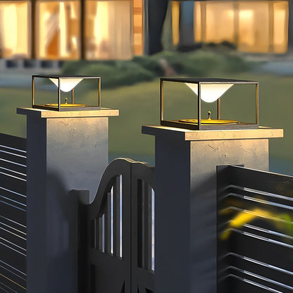Waterproof Square Dripping LED Outdoor Post Lights