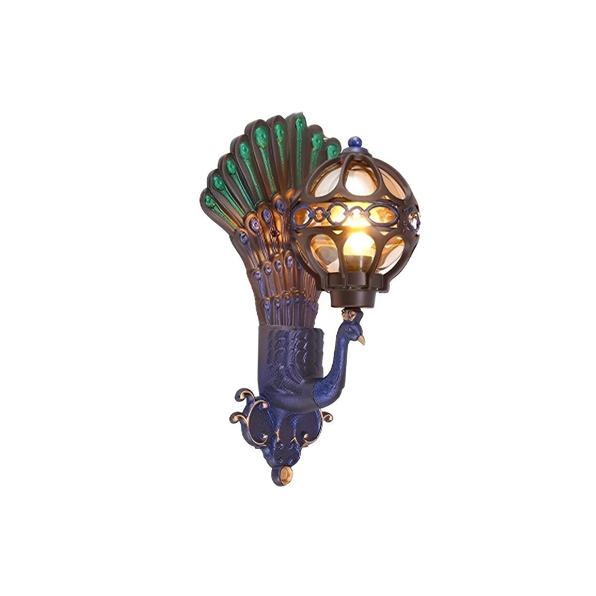 Waterproof Vintage Peacock Outdoor LED Porch Wall Lights