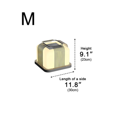 Square Creative LED Waterproof PE Shade Modern Fence Post Lights