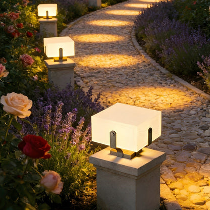 Square IP65 Waterproof LED Creative Modern Fence Post Lights