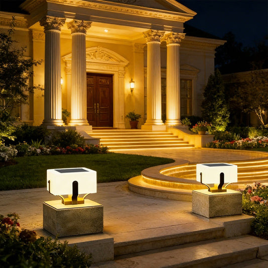 Square IP65 Waterproof LED Creative Modern Fence Post Lights