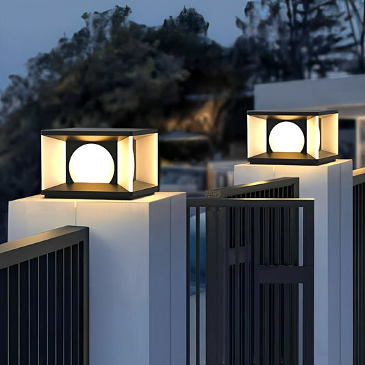 Square LED Waterproof Modern Post Caps Lights Deck Post Lights
