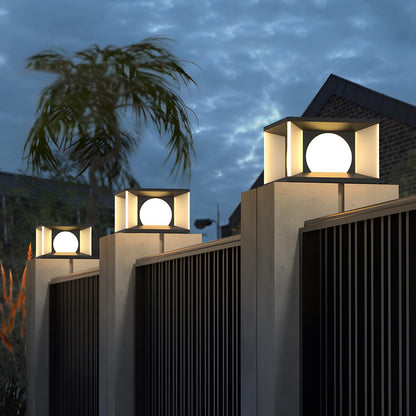 Square LED Waterproof Modern Post Caps Lights Deck Post Lights