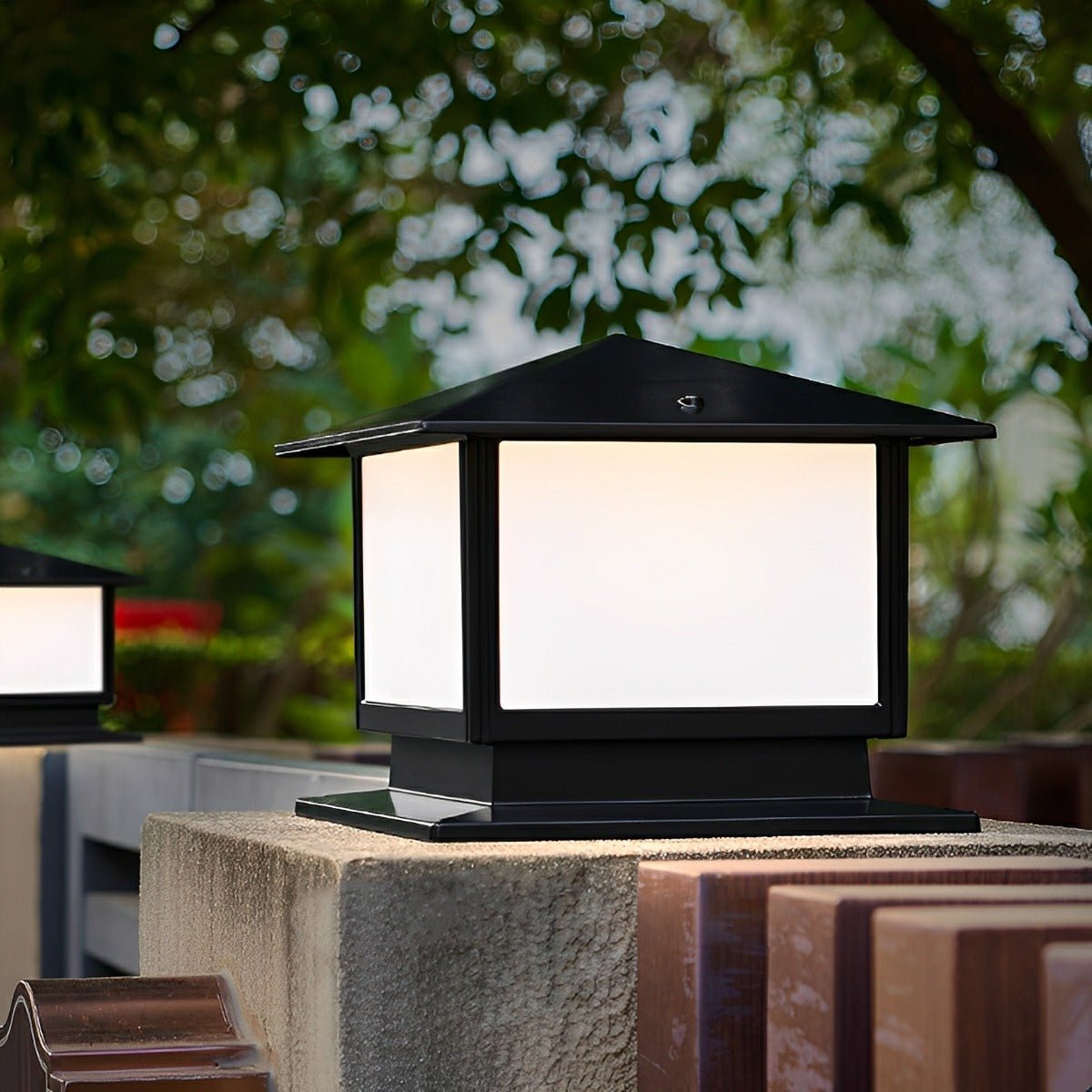 Square LED Waterproof Fence Post Cap Lights Column Lamp