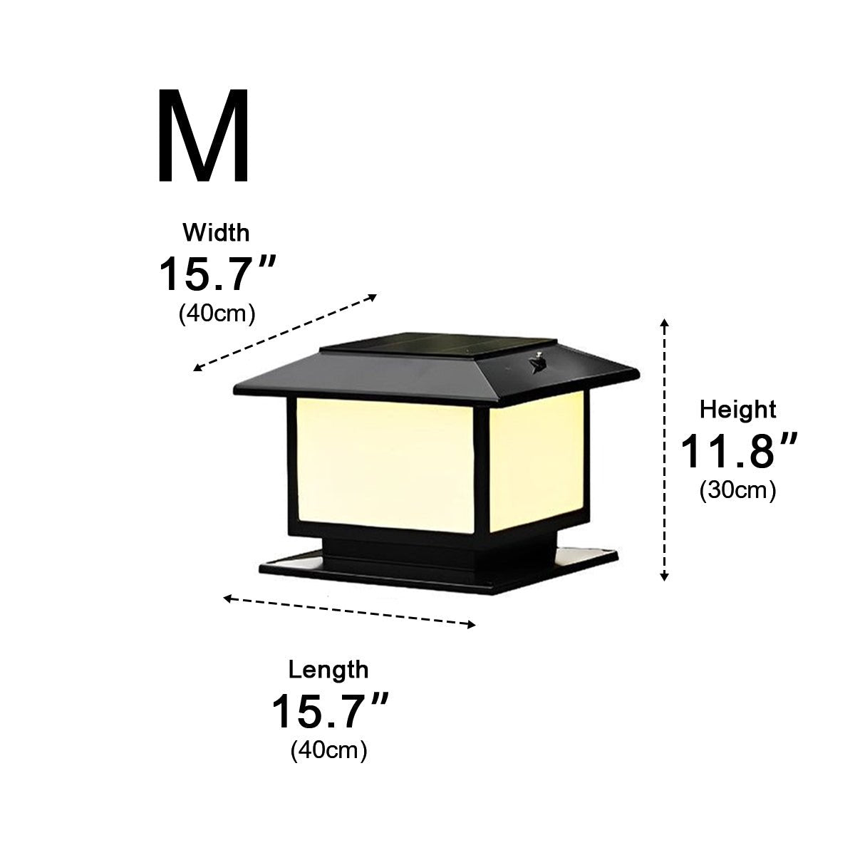 Square LED Waterproof Fence Post Cap Lights Column Lamp