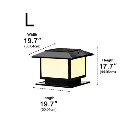 Square LED Waterproof Fence Post Cap Lights Column Lamp