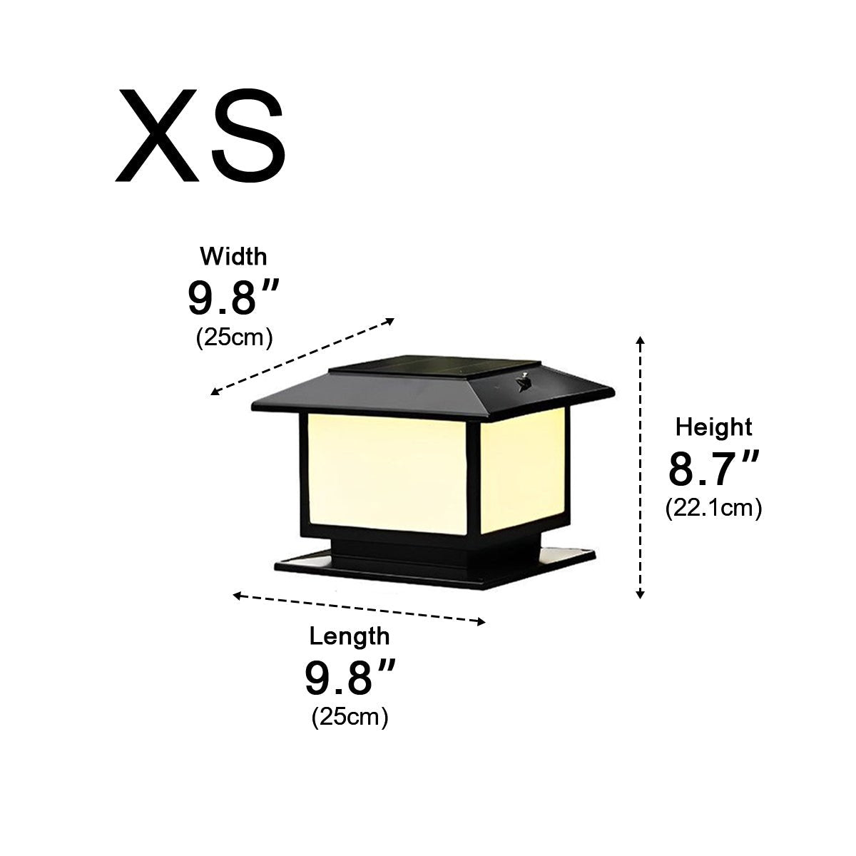 Square LED Waterproof Fence Post Cap Lights Column Lamp