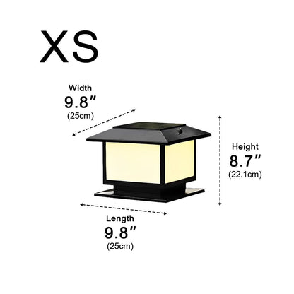 Square LED Waterproof Fence Post Cap Lights Column Lamp