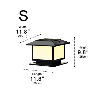 Square LED Waterproof Fence Post Cap Lights Column Lamp