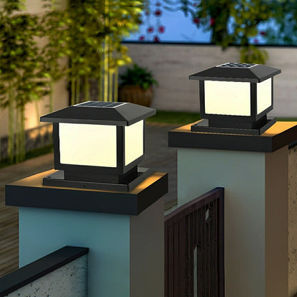 Square LED Waterproof Fence Post Cap Lights Column Lamp