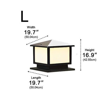 Square LED Waterproof Fence Post Cap Lights Column Lamp