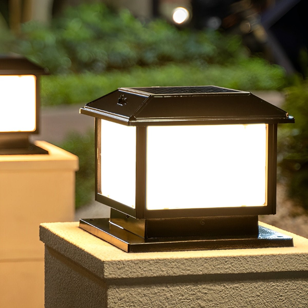 Square LED Waterproof Fence Post Cap Lights Column Lamp