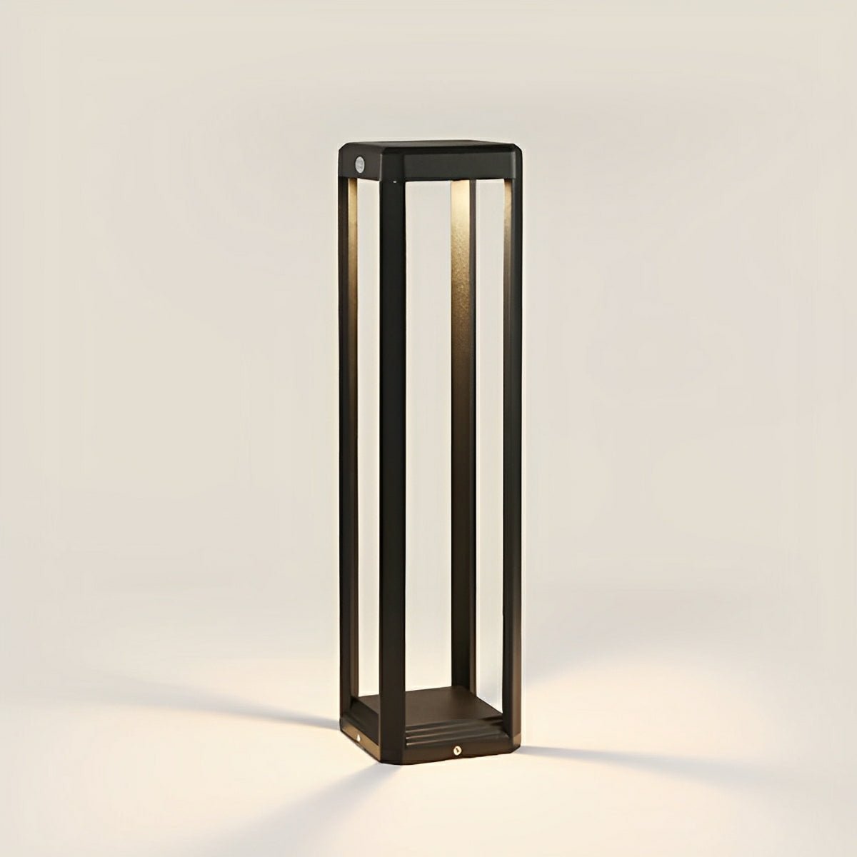 Square Minimalist Waterproof Stainless Steel Black Pathway Lights