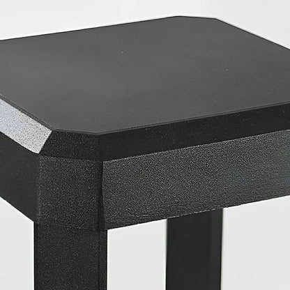 Square Minimalist Waterproof Stainless Steel Black Pathway Lights
