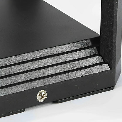 Square Minimalist Waterproof Stainless Steel Black Pathway Lights