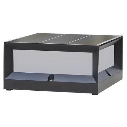 Square Waterproof Black Modern Waterproof  Post Cap Lamp Light