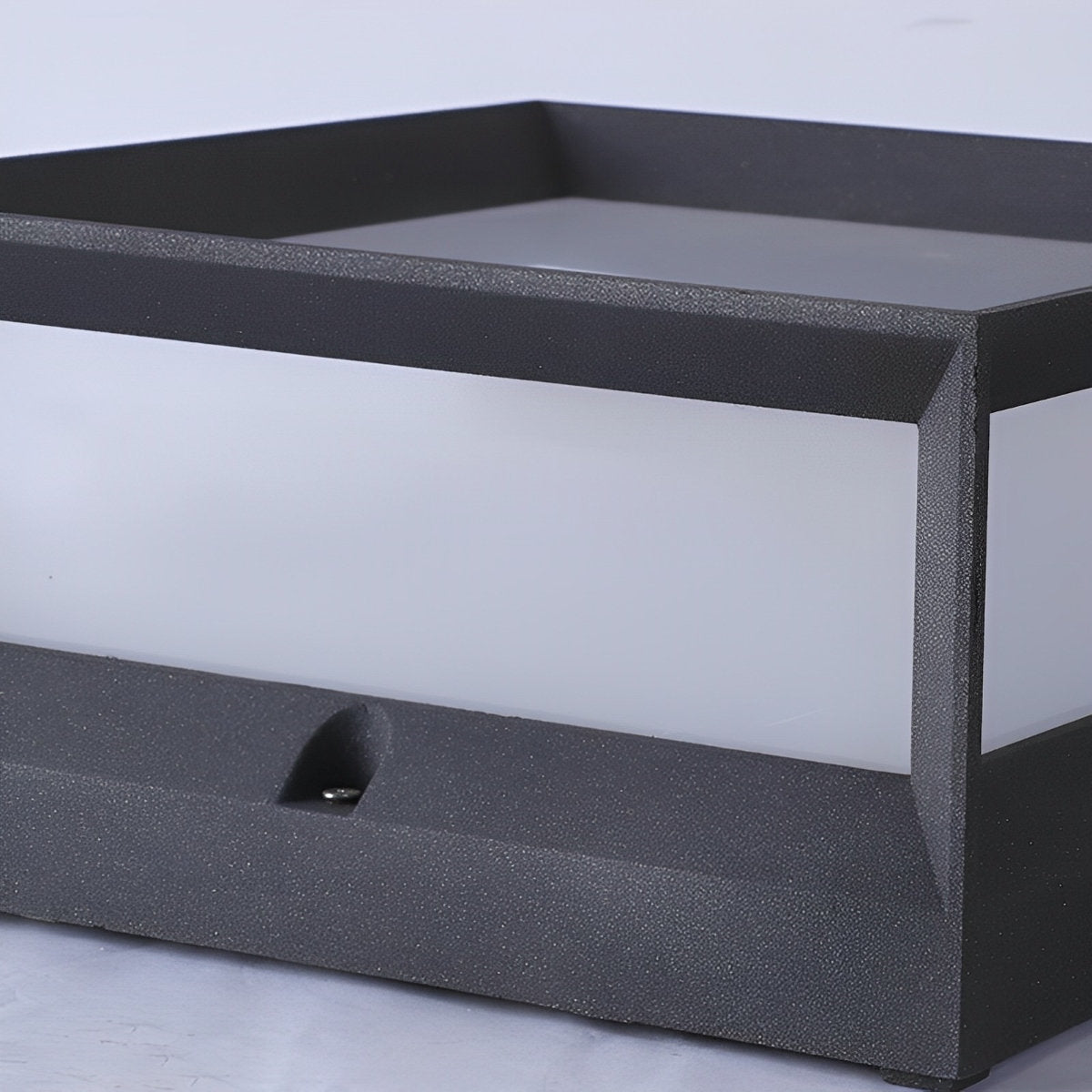 Square Waterproof Black Modern Waterproof  Post Cap Lamp Light