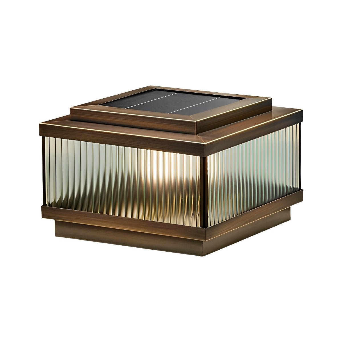 Square Waterproof Intelligent Timing Modern Fence Post Lights Pillar Lamp