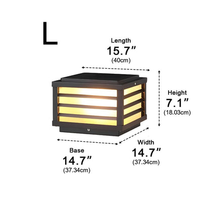 Square Waterproof LED Dimming Modern Fence Post Lights