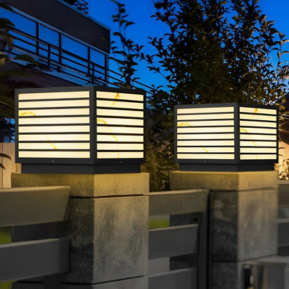 Square Waterproof LED Modern Outdoor Deck Post Lights