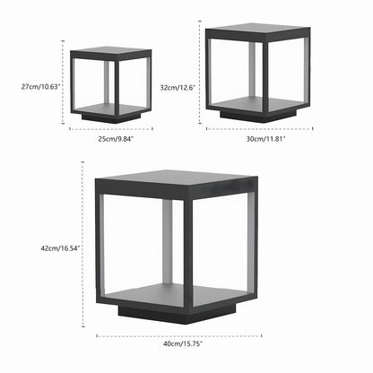 Stainless Steel Waterproof Square Hollow LED Outdoor Post Lights