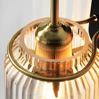 The Wavy Glass Dome LED Elegant Modern Wall Mounted Pendant Sconces Lamp