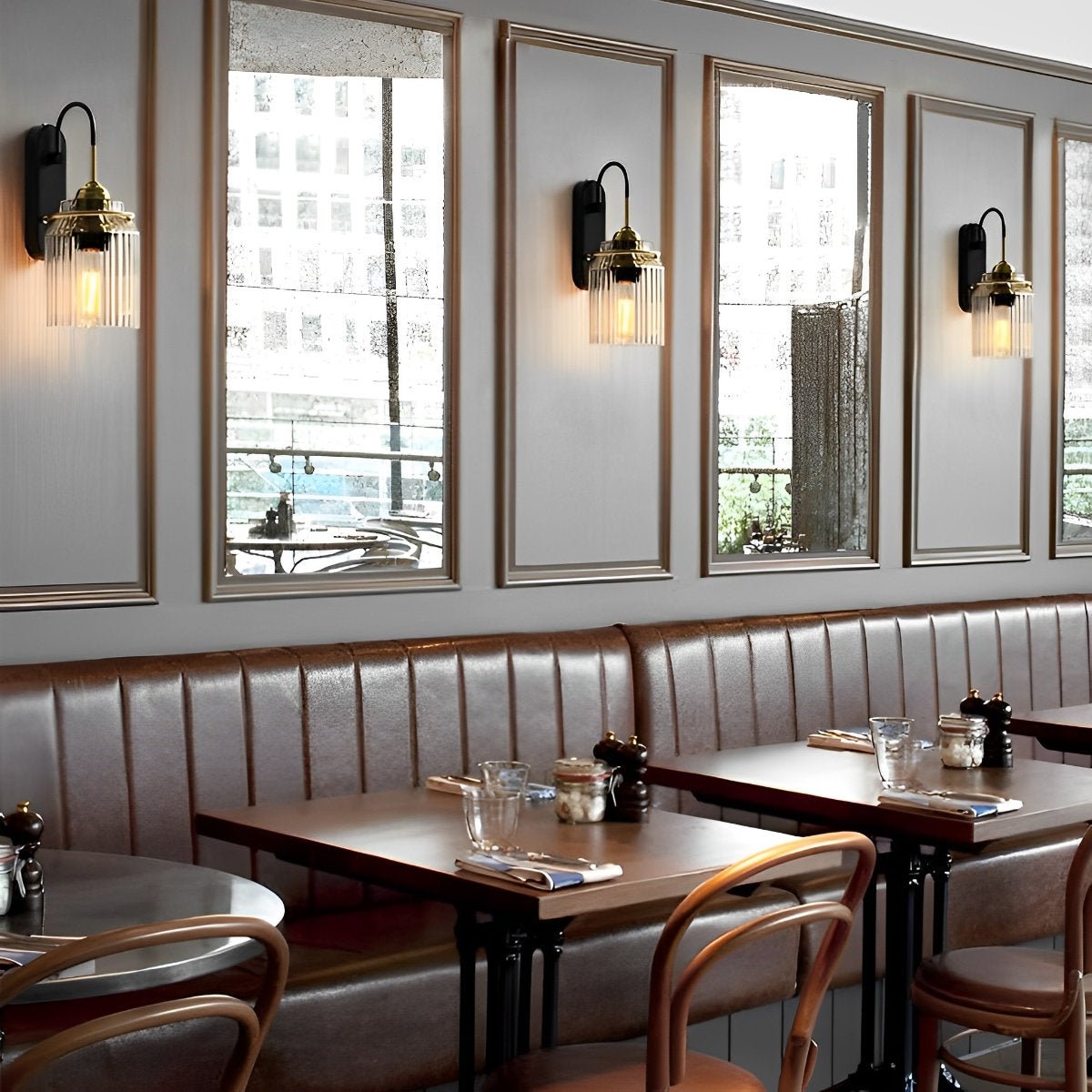 The Wavy Glass Dome LED Elegant Modern Wall Mounted Pendant Sconces Lamp