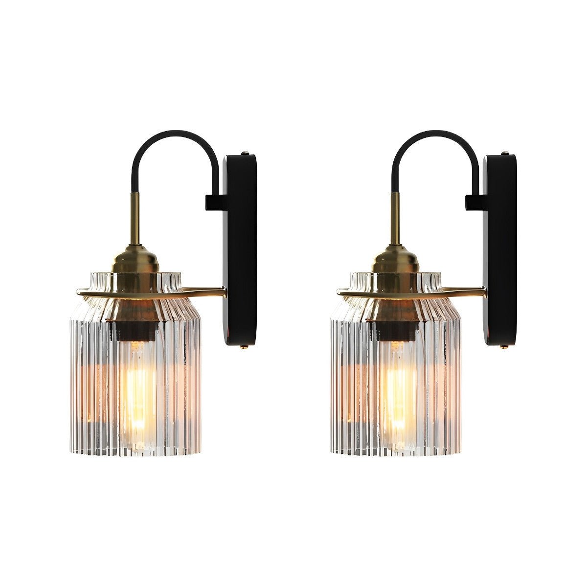 The Wavy Glass Dome LED Elegant Modern Wall Mounted Pendant Sconces Lamp