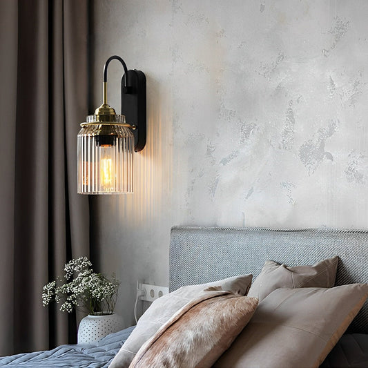 The Wavy Glass Dome LED Elegant Modern Wall Mounted Pendant Sconces Lamp