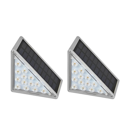 Triangular Intelligent Waterproof LED Solar Outdoor Step Lights Stairs Light