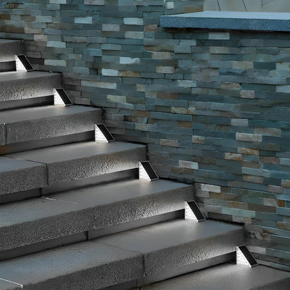 Triangular Intelligent Waterproof LED Solar Outdoor Step Lights Stairs Light
