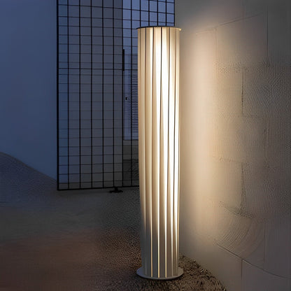 White Twisted Metal Lantern LED Waterproof Modern Lawn Light