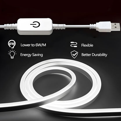 USB DIY Waterproof Recessed LED Flexible Linear Light Touch Sensitive