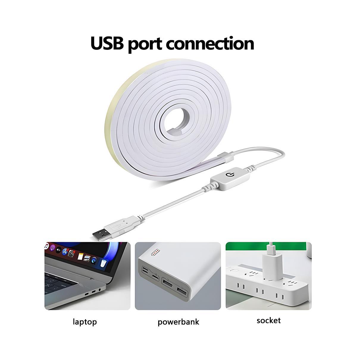 USB DIY Waterproof Recessed LED Flexible Linear Light Touch Sensitive