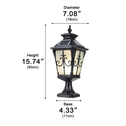 Victorian Style Fence Post Lights LED Garden Lamp Column Light Pillar Lam