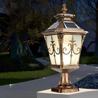 Victorian Style Fence Post Lights LED Garden Lamp Column Light Pillar Lam